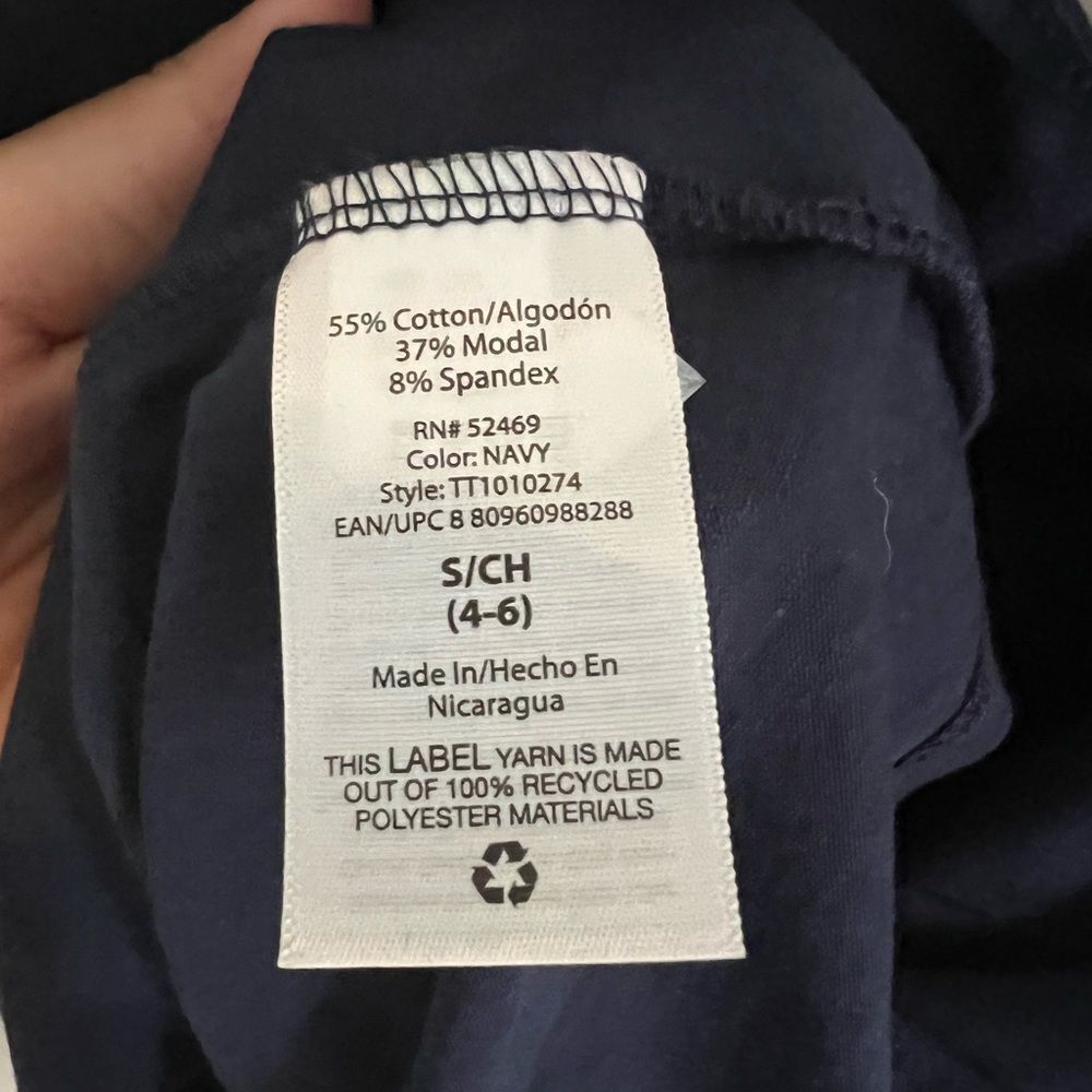 Time‎ and Tru Womens Small Navy Cotton Blend Tank Top - Picture 4 of 4